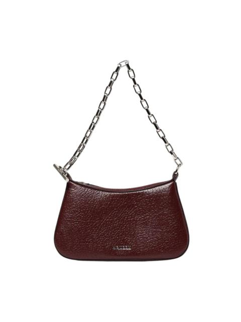 Alexander McQueen BROWN CHAIN SHOULDER BAG ZIP CLOSURE