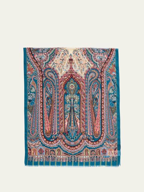Etro Boheme Paisley Silk Scarf