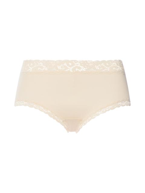 HANRO Moments Lace Trim Cotton Full Brief