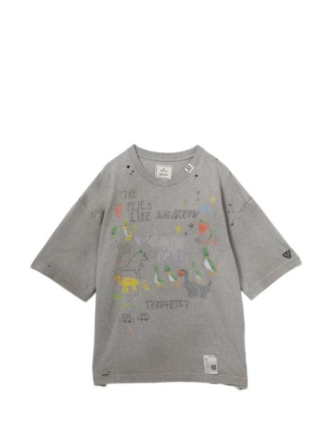 Maison MIHARAYASUHIRO distressed graphic T-shirt