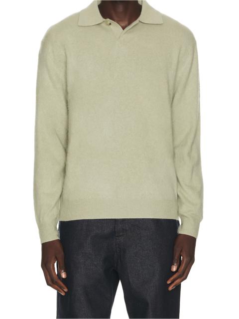 LE17SEPTEMBRE Brushed Cashmere Blend Polo Sweater