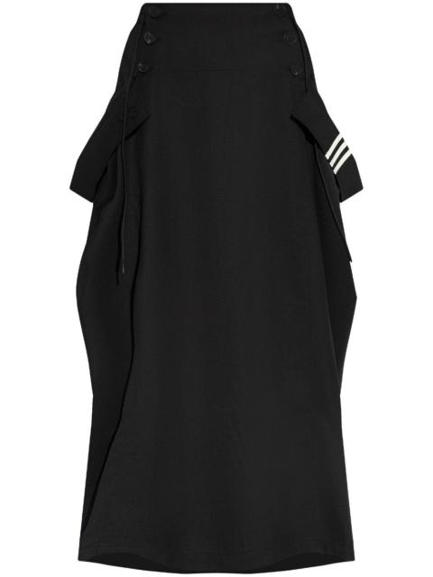 Y-3 refined recycled-polyester skirt