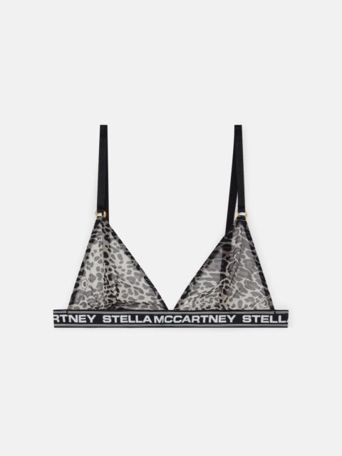 Stella McCartney Leopard Print Mesh Bralette
