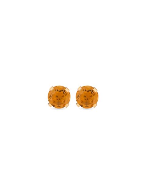 STONE AND STRAND Tiny Birthstone Earrings