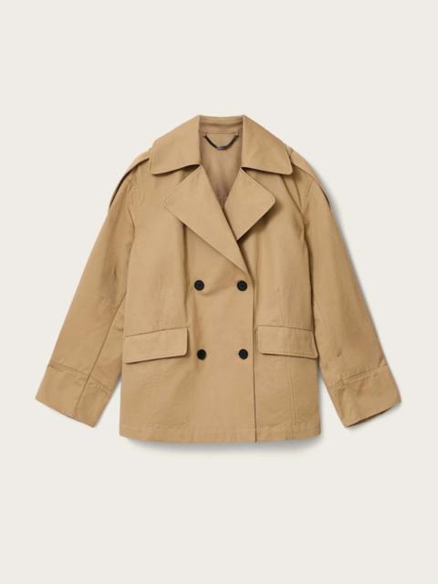 ALLSAINTS CONNIE RELAXED FIT DOUBLE BREASTED TRENCH COAT