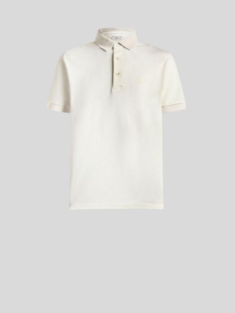 Etro COTTON POLO SHIRT WITH ARNICA MOTIF