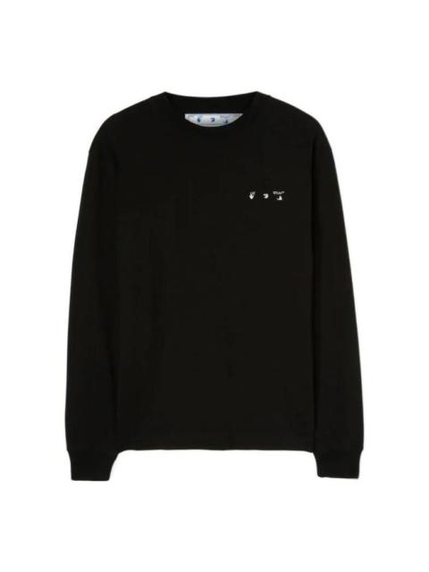 Off-White 남성 오프 화이트 SS22 카바지오 회화 둥근 목 까만 OMAB064C99JER0051001