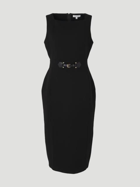 KAREN MILLEN Plus Size Compact Essential Tab Waist Pencil Midi Dress