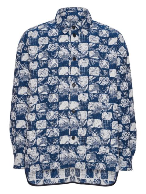 HENRIK VIBSKOV geometric-print long-sleeves shirt