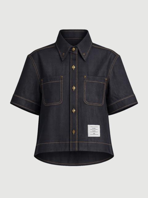 Thom Browne JAPANESE SELVEDGE DENIM BUTTON DOWN