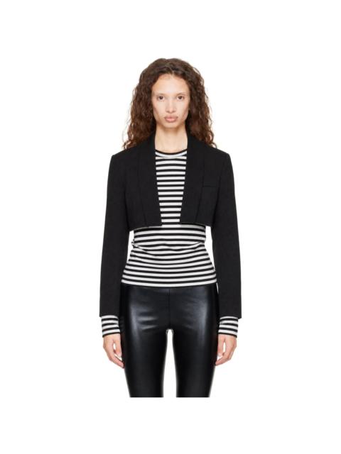 Comme des Garçons Comme des Garçons Black Wool Doeskin Jacket