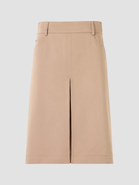 AKRIS Women's Cotton Gabardine A-Line Mini Skirt - Beige