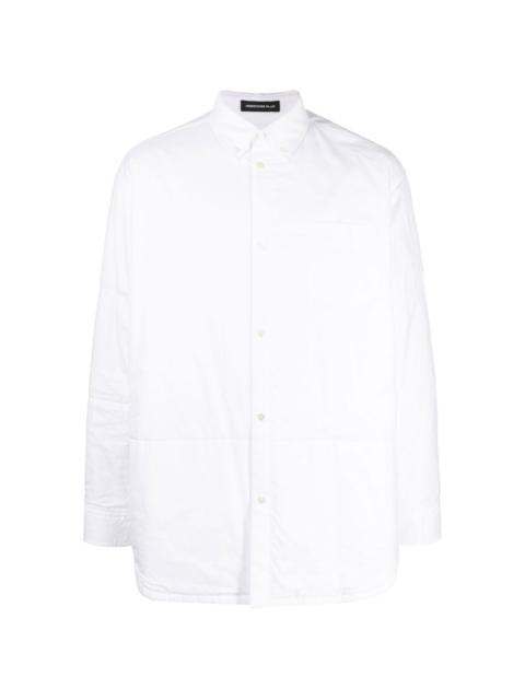 UNDERCOVER detachable-sleeve button-up cotton shirt | REVERSIBLE