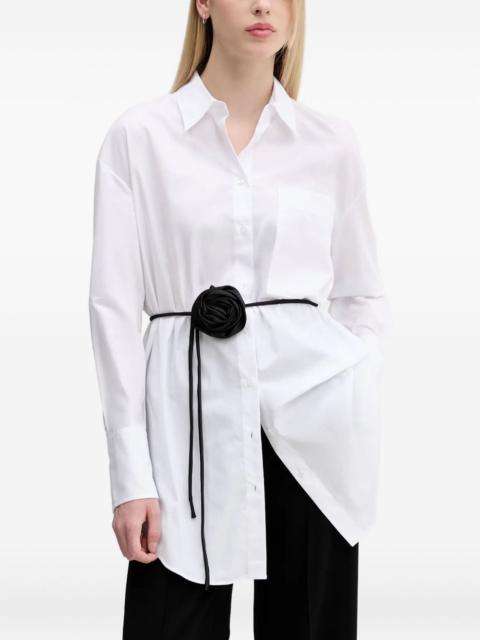 HUGO rose-embellished shirt