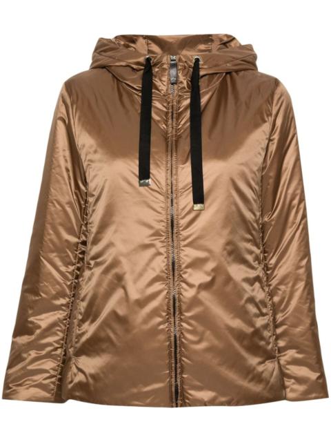 Max Mara satin hooded jacket