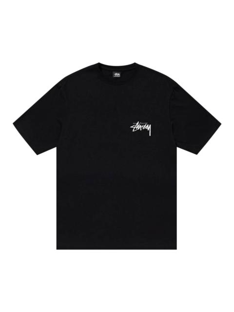 Stussy Gold Lion Tee 'Black'