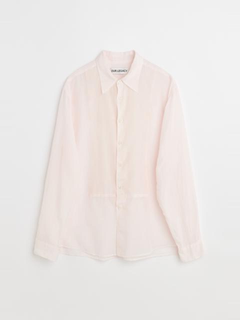 Our Legacy Adorn Shirt Ballet Pink Sheer Cotton Silk