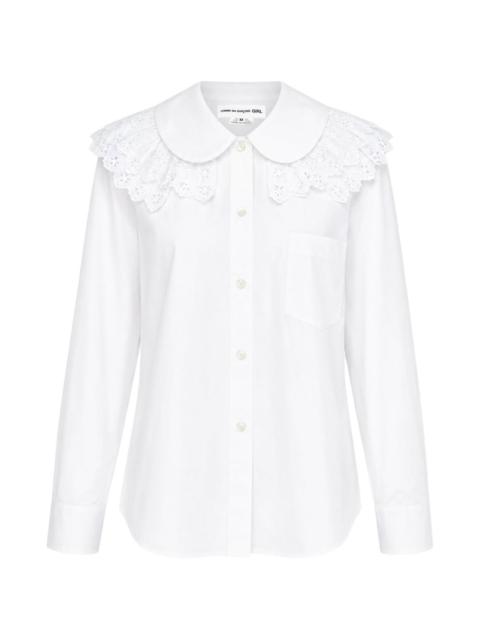 Comme des Garçons GIRL lace-collar Peter Pan shirt