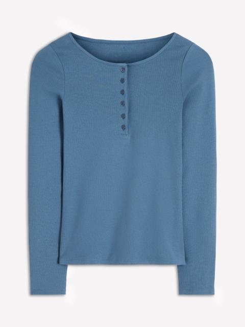 BODEN Rib Henley-Sailor Blue