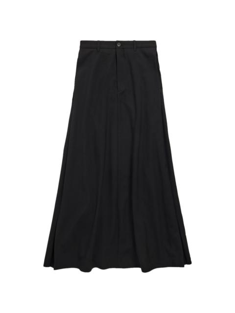 A-line virgin-wool maxi skirt
