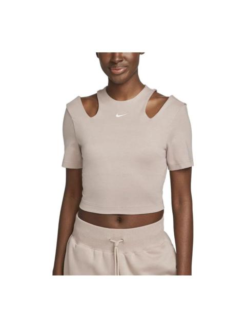 Nike (WMNS) 나이키 스포츠웨어 컷 아웃 탑 '핑크' DV7963-272