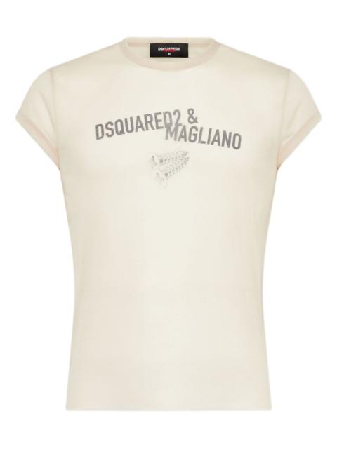 DSQUARED2 x Magliano sheer T-shirt