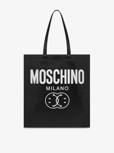 Moschino DOUBLE SMILEY® LOGO NAPPA SHOPPER