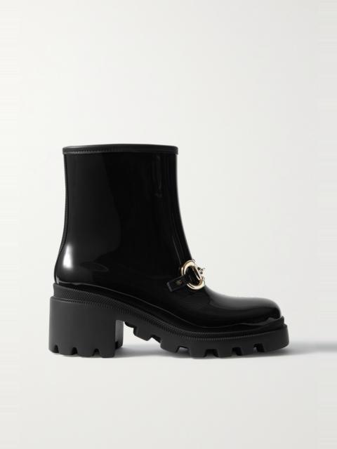 GUCCI Trip horsebit-detailed rubber rain boots