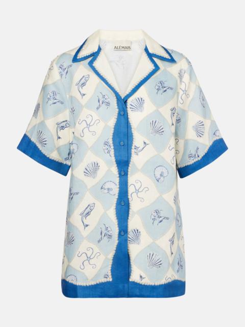ALÉMAIS Printed linen shirt