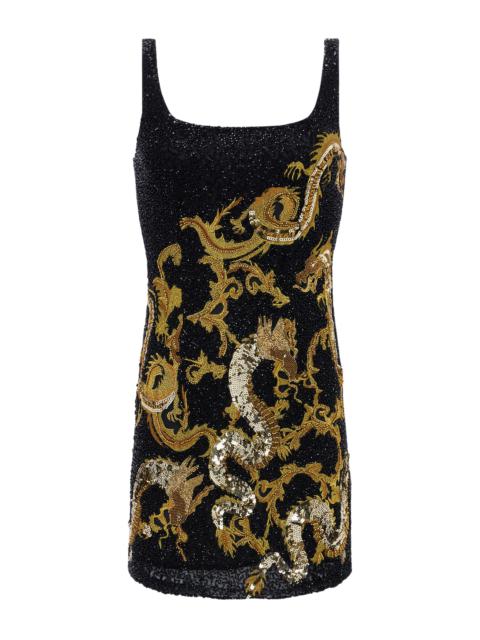 L'AGENCE Inori Beaded Mini Dress