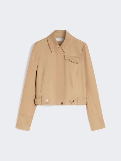 Sportmax Boxy cotton jacket - biscuit