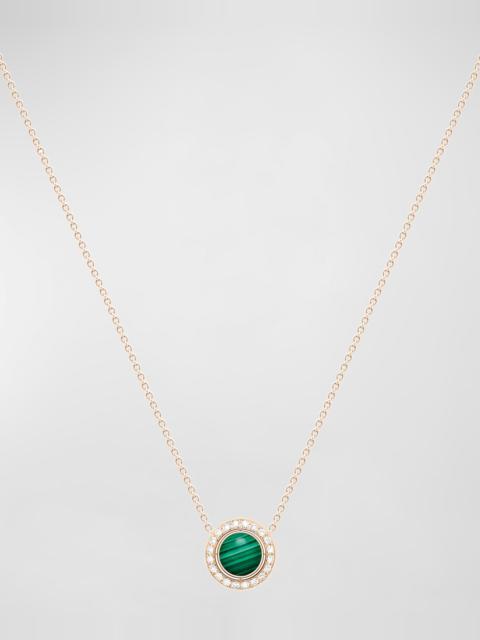 Piaget Possession 18K Rose Gold Possession Malachite Pendant Necklace