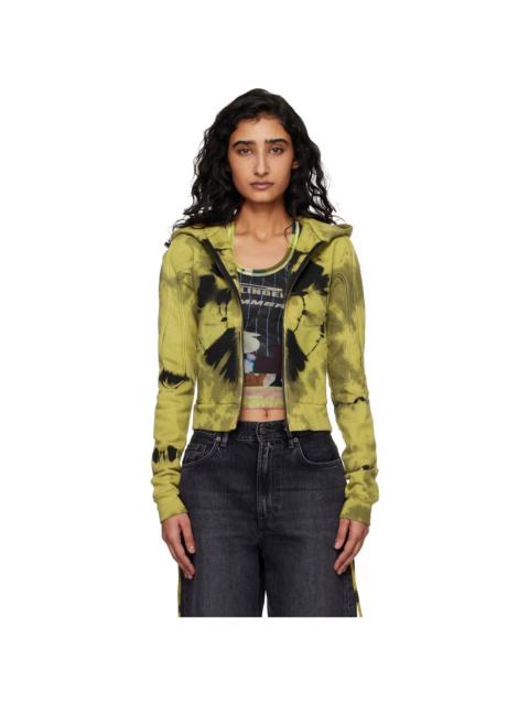 OTTOLINGER Yellow Sutured Zip Hoodie