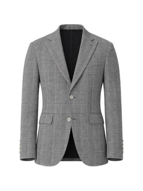 Brunello Cucinelli checked single-breasted jacket