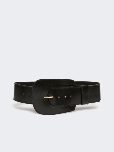 Sportmax Maxi leather belt - black