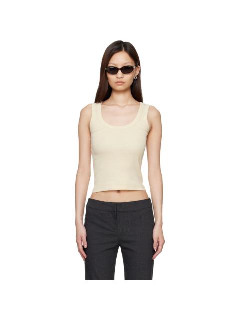 FLORE FLORE Off-White Hillie Tank Top
