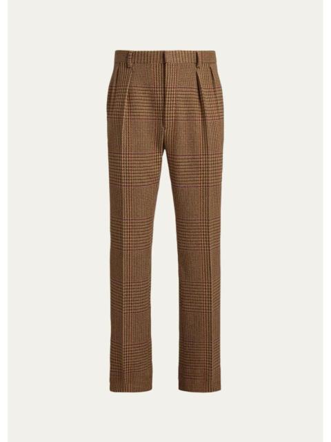 Ralph Lauren Men's Glenn Hand-Tailored Plaid Suit Trousers