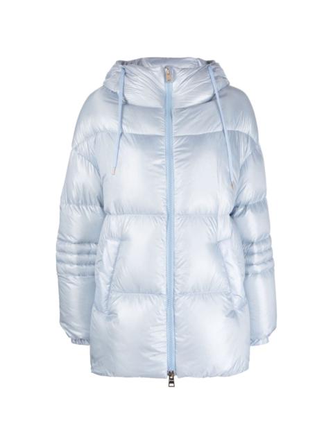 padded down-feather zip-up jacket