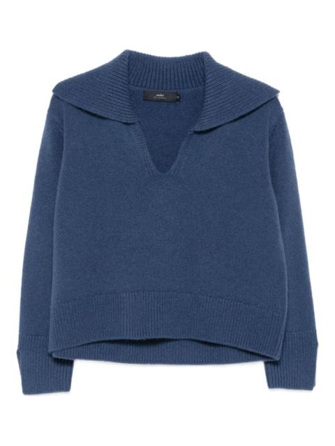 arch4 ribbed-hem cashmere sweater