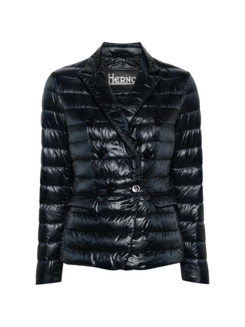 double-breasted puffer jacket