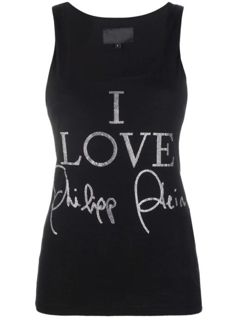 PHILIPP PLEIN crystal-embellished tank top