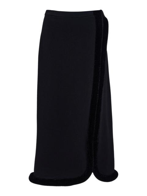 diotima Castries Slit Skirt black