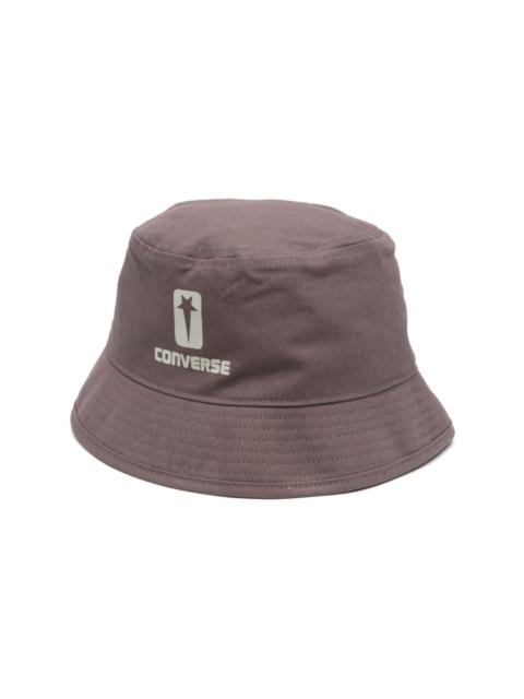 Rick Owens logo-print bucket hat