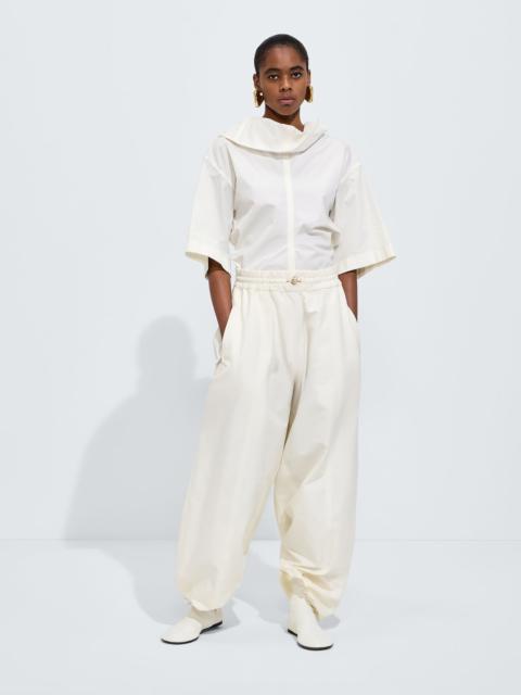 Bottega Veneta Compact Cotton Toile Pants