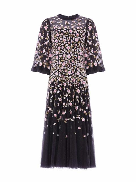 Needle & Thread Sylvia Rose Round Neck Ankle Gown