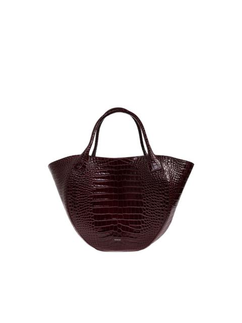 WANDLER Mia crocodile-effect tote bag