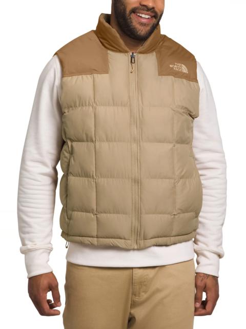 The North Face Lhotse Water Repellent Reversible Vest in Khaki Stone/Utility Brown
