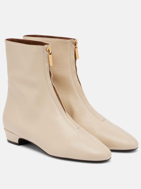 herbert levine Easy Does It leather ankle boots