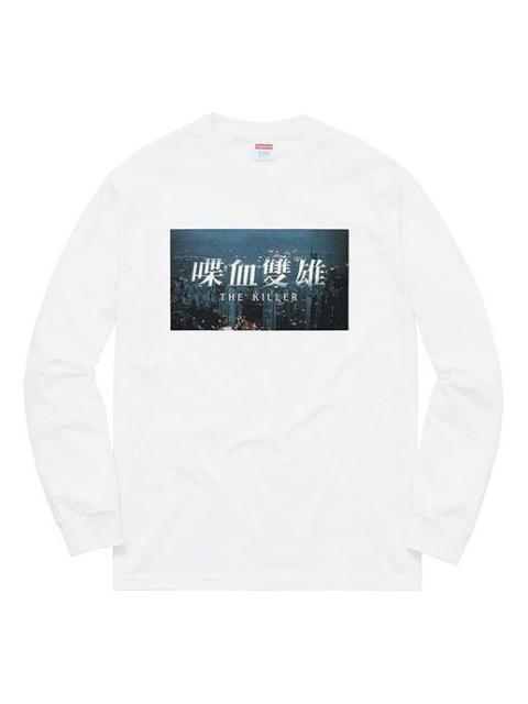 Supreme FW18 The Killer L/S Tee White Bloody Twins Chow Yun Fat Printing Long Sleeves Unisex SUP-FW1