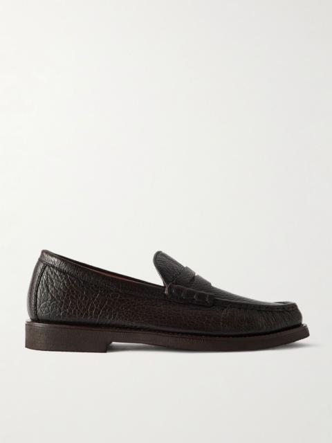 OFFICINE CREATIVE Balfron Flexi 001 Full-Grain Deerskin Penny Loafers Dark brown